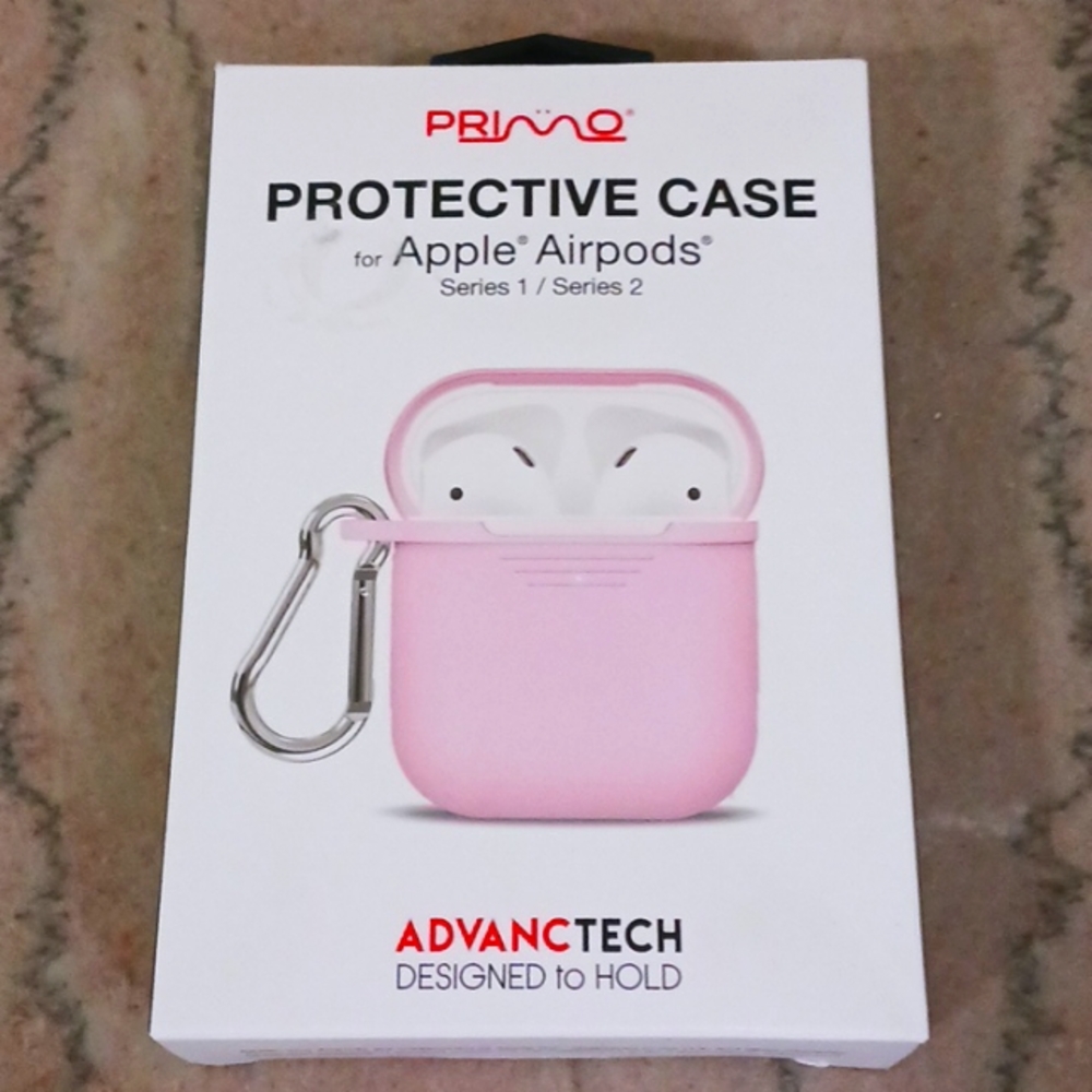 PRIMO PROTECTIVE CASE FOR APPLE AIRPODS SERIES 1&2.ADVANTECH DESIGN TO HOLD.NIB!